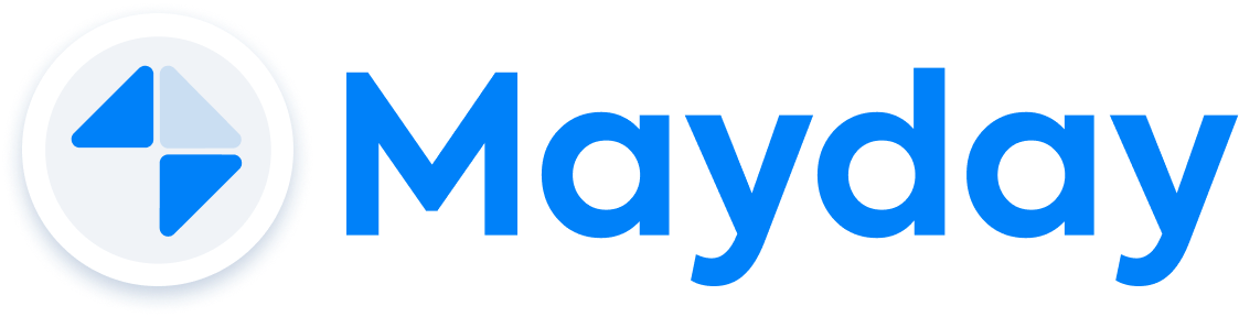 logo mayday horizontal rond